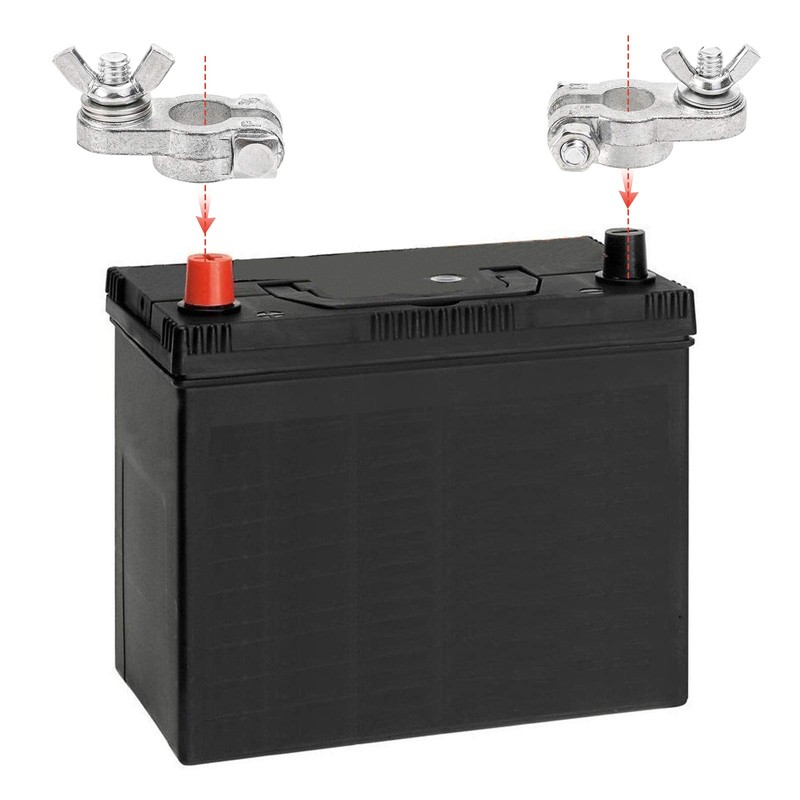 CZC AUTO Car Battery Terminal End with Wing Nut Terminal