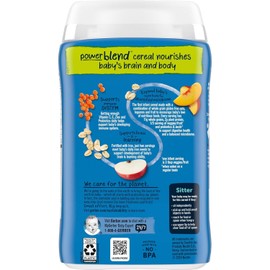 ‎Gerber 2nd Foods Cereal for Baby Variety Pack, 2 Probiotic Oatmeal Banana & 2 Powerblend Probiotic Oatmeal Lentil Peach Apple Variety Pack