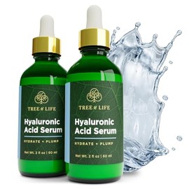 Tree of Life Beauty Sérum De Ácido Hialurónico, Aceite Facial Iluminador Para Manchas Oscuras Y De La Edad, Sérums Faciales Para El Cuidado De La...  