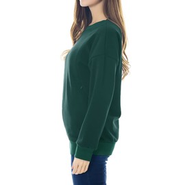 Smallshow Women's Fleece Maternity Nursing Sweatshirt Breastfeeding Tops Medium Emerald Green