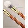 Desert Oak Series Fingertip Contour Brush - Finger-Shaped Dual Goat