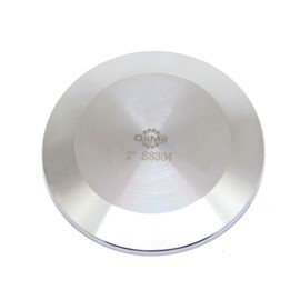 QiiMii SS304 2" Stainless Steel Sanitary Tri Clamp Clover Solid End Cap, 1 pack