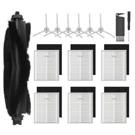 15 Pack L60 Accessories Kit Replacement Compatible with Eufy L60 / L50 Robot Vacuum, Accessories Kit 6 Side Brushes, 6 Filters, 1 Roller Brush, 1 Screwdriver, 1 Cleaning Tool