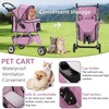 Dog Stroller,Travel Folding Pet Stroller for Small Medium Dog Cat