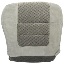 KUAFU New Gray Driver Side Bottom Seat Cover Cloth Compatible with 2001 2002 2003 Ford F150 XLT Super-Crew Cab, Single Cab 4X4 2WD