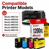 Vowdicua PGI-1200XL Ink Cartridge 4-Pack High Yield Replacement for Canon