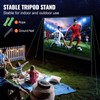 VEVOR Projector Screen with Stand, 100 inch 16:9 4K 1080