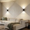 Tubicen Up Down Wall Sconce Indoor Black Cylinder Sconces Wall