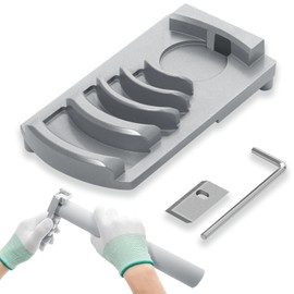 Ezbzyz PVC Pipe Deburring Tool, Pipe Tool, Professional Plastic Pipe Deburring Tool, Suitable for Six Sizes of Pipes from 1-1/4 inches to 4 Inches. PVC Chamfering Tool Can Make Pipe Edges Smooth