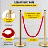 VEVOR Velvet Ropes and Posts, 5 ft/1.5 m Red Rope,