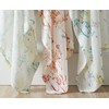 Tree Print Semi-Sheer Curtains 63inch Length White Red Orange Branch