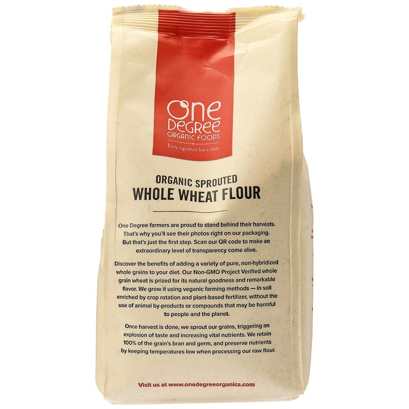 One Degree Organics Organic Sprouted Whole Wheat Flour, 32 oz