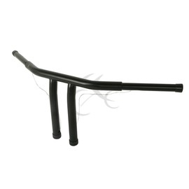 Black 9.5" Rise 1.25" Straight T-Bars Handlebar For Harley FLST FLXT Sportseter XL Dyna Drag Bar