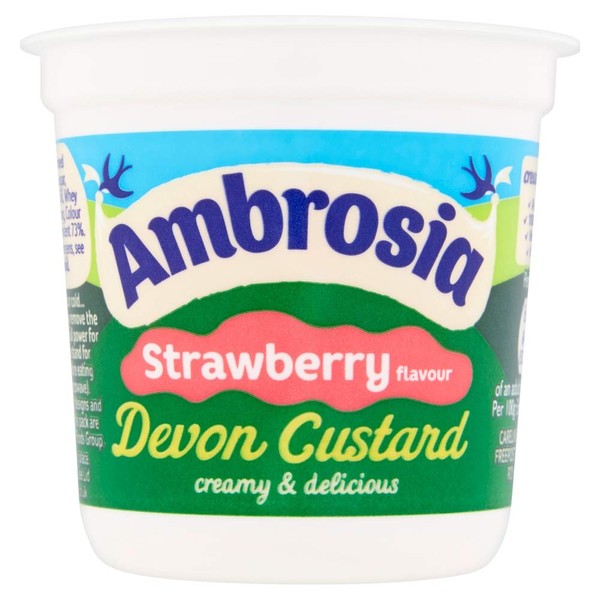 Ambrosia Strawberry Flavour Devon Custard 150g