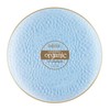 Table Settings Blue Hammered Organic Plastic Charger Plates (Pack Of