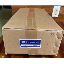 TACH-IT Lot of 10 Tach It White # 0 Plastic Barbs 5000 Per BOX 50,000 PCS New