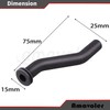Amavoler 2 Pcs Rubber Vacuum Hose Replacement Part Fit for