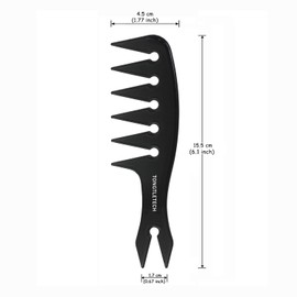 Texture Comb – Men Hair Wide Tooth Combs Styling Brushes Women Men Oil Head Combs Most Hair Types Salon and Barber Comb