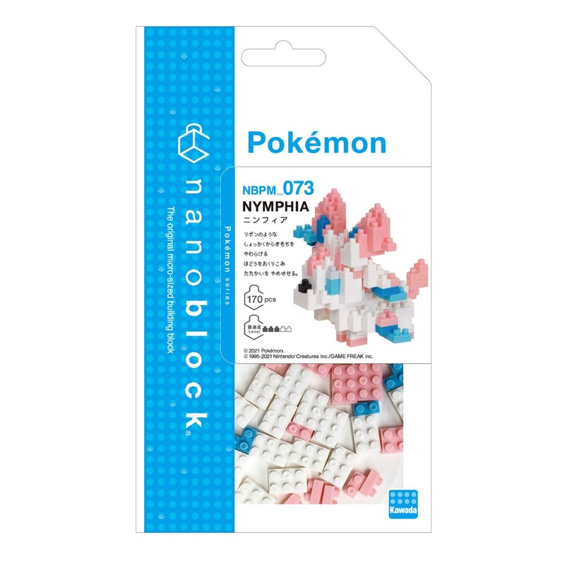 nanoblock - Sylveon [Pokémon], Pokémon Series Building Kit, Multi-Coloured