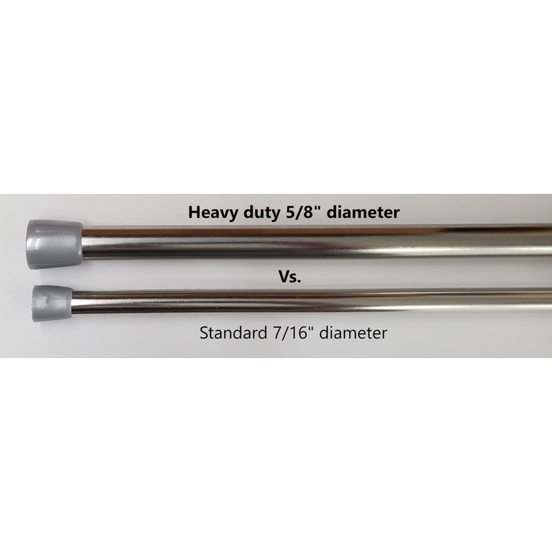 Van Wyck Heavy Duty Tension Rod 5/8 Inch Diameter 48-84