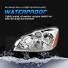 SOCKIR Headlight Assembly Pair Compatible with 2005-2006 Nissan Altima 4