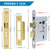 DIDA® 3 Lever Mortice Sashlock Polished Brass Mortice Locks Sashlocks