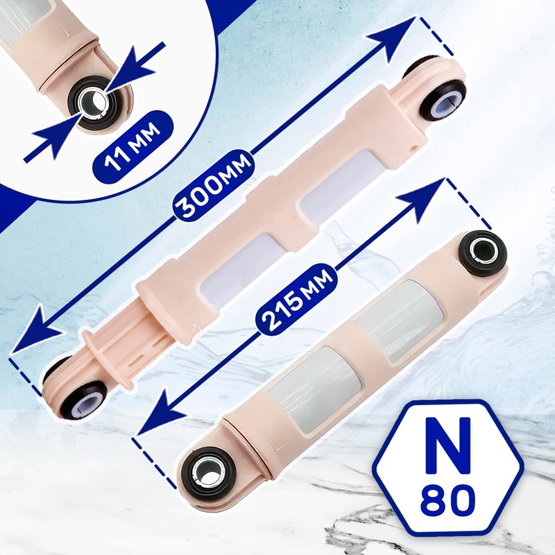 2 x Shock Absorbers Washing Machine 215 mm - 300