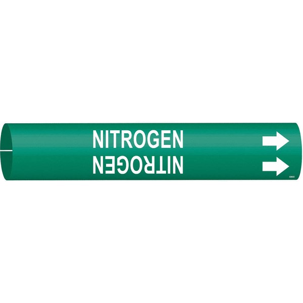 BRADY 4099-B Pipe Marker,Nitroge