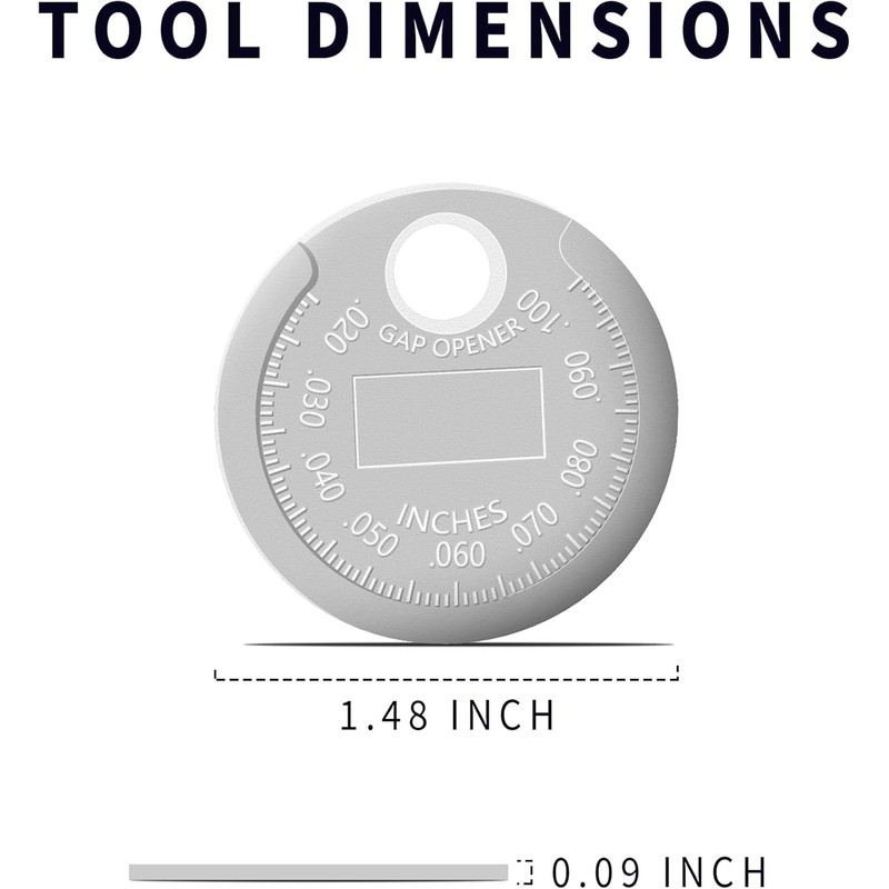 AYMBH Heavy Duty Spark Plug Gap Tool Set – Zinc