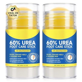 60% urea con 2% de ácido salicílico en barra para el cuidado de pies, crema hidratante para pies reparadores hidratantes, loción hidratante para pies 