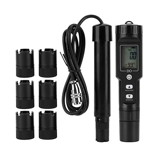 TOPINCN Medidor de Oxígeno Disuelto, Medidor de Oxígeno Disuelto Digital