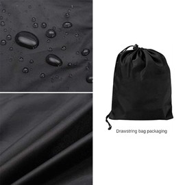 Lyaciomn 420D Silver-Coated Outboard Motor Protective Cover, Waterproof and Dustproof Motor Engine Half Cover, XL: 50-115HP Easy Install