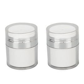 2pcs 50ml Cream Jar Refillable Empty Acrylic Vacuum Makeup Jar for for Face Lotion Moisturizer