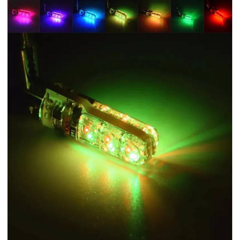 Corp.Res Electronics Par Led T10 Pellizco Rgb A Control Estrobo