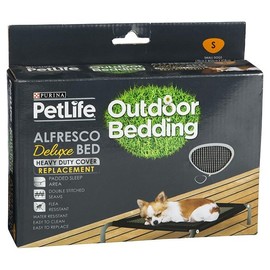 Petlife Alfresco Deluxe Bed Replacement Cover, Small Charcoal S (Pack of 1) PADBRCS