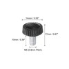 QUARKZMAN M5 x 10 mm Male Thread Knurled Knobs Thumb