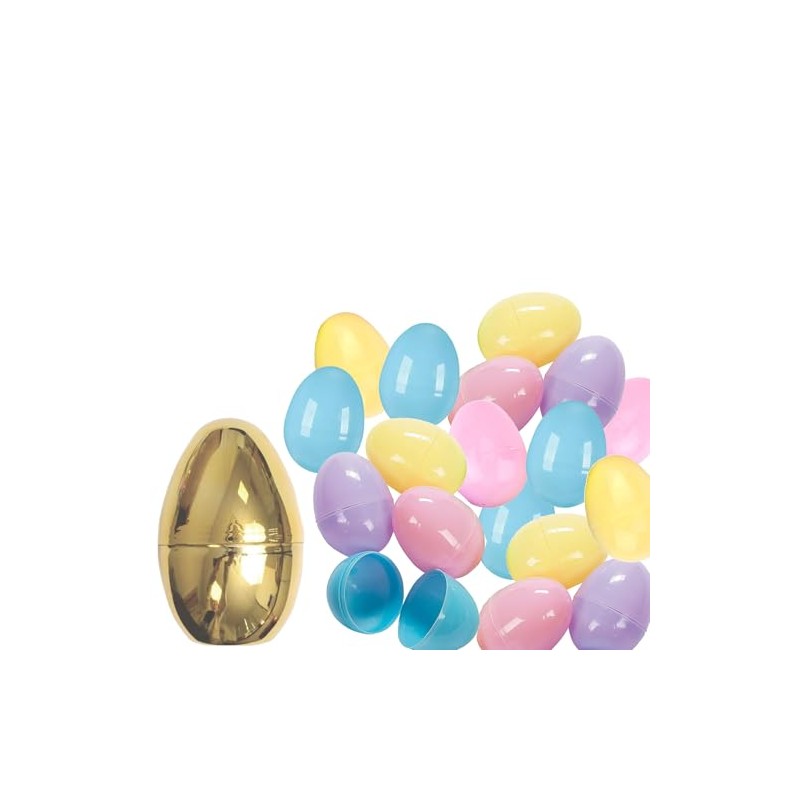 Widdle Gifts 30 Fillable Easter Eggs in Giant 26cm Egg
