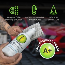 Dinowax - Tire Dressing, Tire Shine, Tire, Vinyl, and Rubber Dressing, Tire and Wheel Care Products, 32 Oz