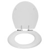 Design House Dalton Round Wood Toilet Seat in White