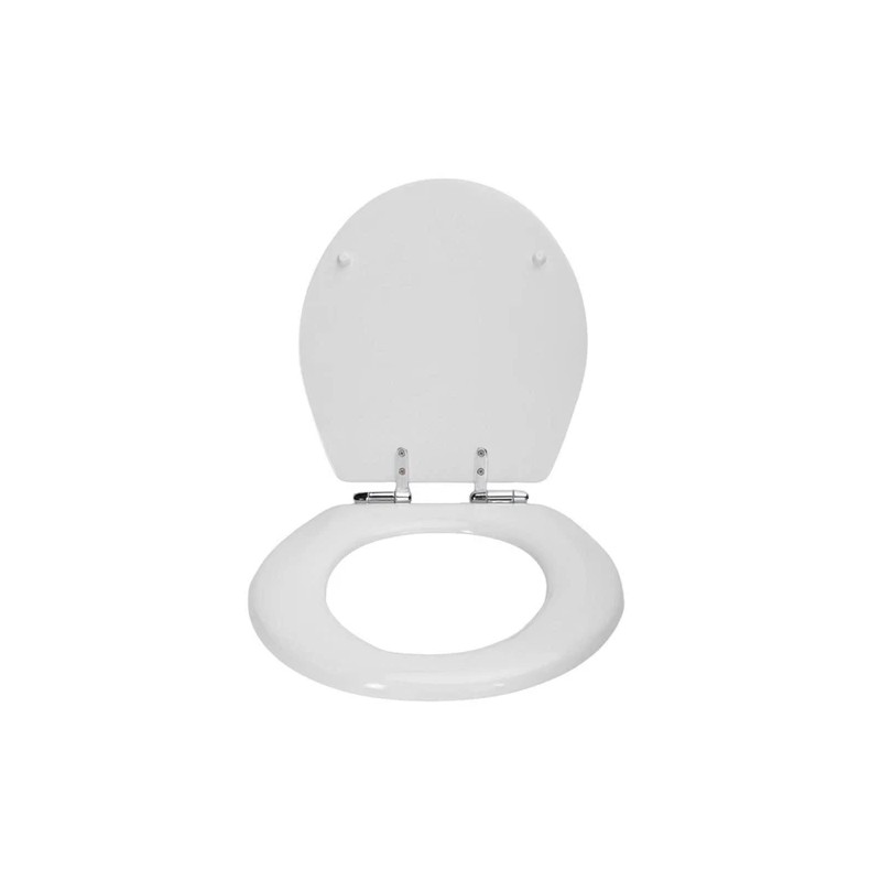 Design House Dalton Round Wood Toilet Seat in White