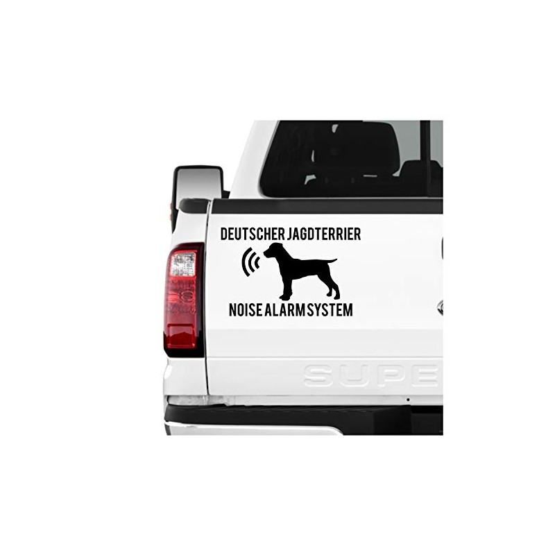 siviwonder German Hunting Terrier Noise Alarm System Car Sticker Dog