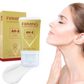 Soleneva Ah-8 Firming Neck Cream Roller, Firming Neck Cream With Roller, Halscreme Straffend zur Reduzierung von Falten, Hals Anti Falten Creme, Doppelkinn Entferner für Halslinien & Schlaffer Haut