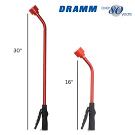 Dramm Touch N Flow Rain Wand Full Watering Flow Trigger Style Shut Off Valve with Lock, for Garden, Yard, Watering Plants, Hanging Baskets, 11 Gallons Per Minute, Blue, 36 Inches Long