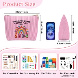 Sweet 16 Gifts for Her Makeup Bag 21st Birthday Gifts for Women Happy 21 Year Old Gift for Girlfriend Sister Daughter 21st Birthday Gift Ideas for Best Friend Female Bestie Coworker Cosmetic Bag