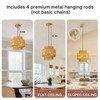 MODIVO Boho Rattan Pendant Light for Kitchen Island & Dining