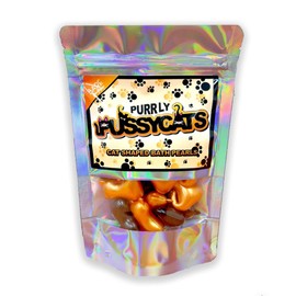 Purrly Pussycats. Cat Shaped Bath Pearls. Peach and Orchid and Strawberry Scented Black and Ginger Cats. Cat Themed Gift, Gift for Cat Lovers, Small Cat Gifts. Cat Stocking Filler.