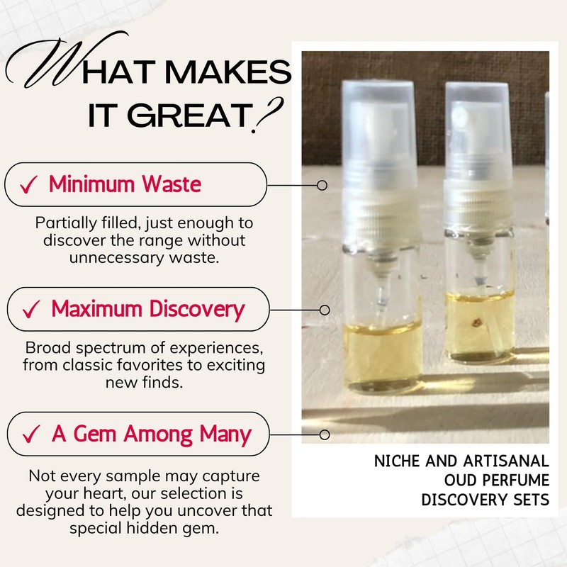 Ahmad Al Maghribi Oudh Perfume Samples (Oud Perfume for Men)