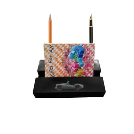Tri TR2 Roadster ref268 BLACK desk office tidy stores business cards pens pencil holder paper weight