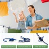 BODFPPC Travel Washing Line with 12 Clips, Portable Windproof Retractable