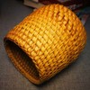 Hand Woven Rattan Pen Holder Cups Wicker Makeup Brush Storage